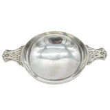 Sterling Silver Two-Handled Celtic Pattern Quaich Cup Vintage 1959 London