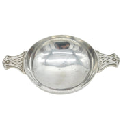 Sterling Silver Two-Handled Celtic Pattern Quaich Cup Vintage 1959 London