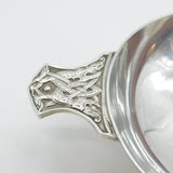 Sterling Silver Two-Handled Celtic Pattern Quaich Cup Vintage 1959 London