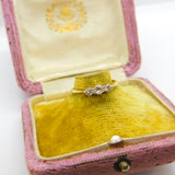 Victorian 18ct Gold & 0.2ct Diamond Three Stone Ring c1880 Antique