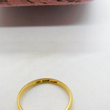 Victorian 18ct Yellow Gold Cabochon Ethiopian Opal Band Ring Antique c1880