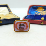 Georgian 18ct Yellow Gold Carved Sardonyx Buckle Fob Seal Antique c1820