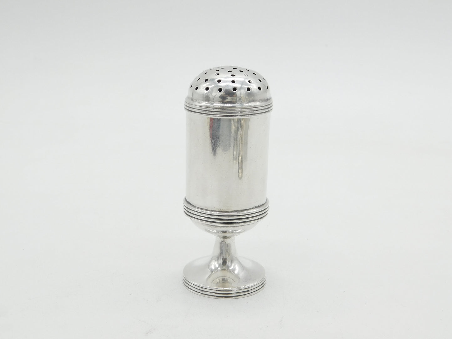 Early-Victorian Sterling Silver Pedestal Pepper Shaker Antique 1838 London