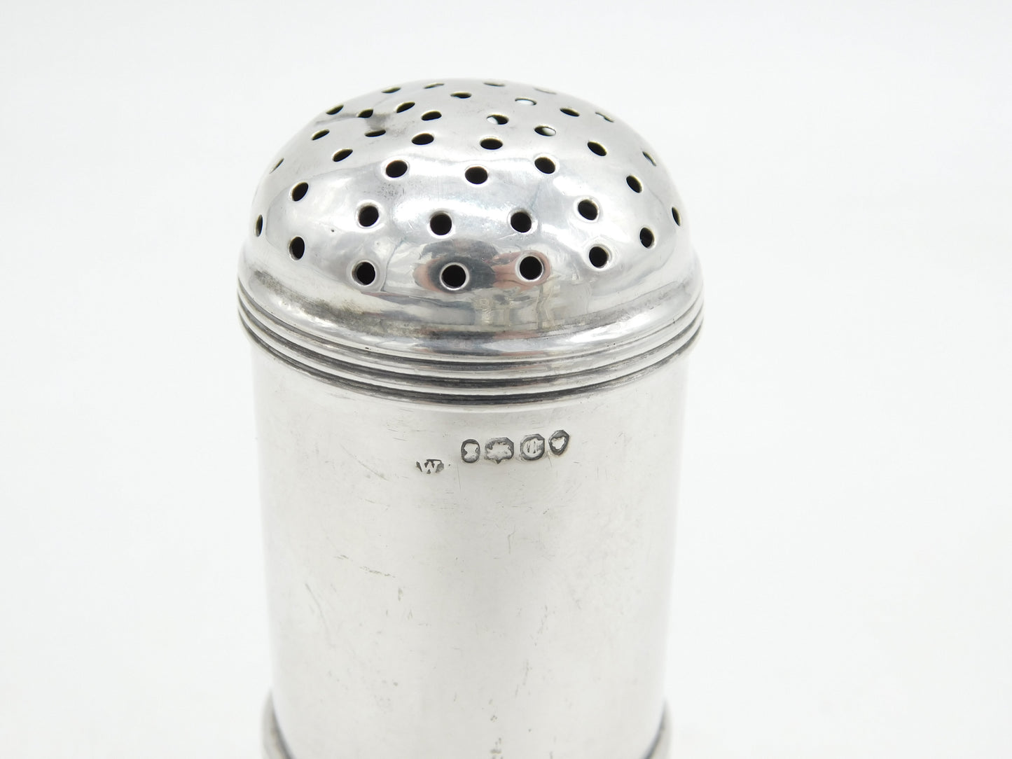Early-Victorian Sterling Silver Pedestal Pepper Shaker Antique 1838 London