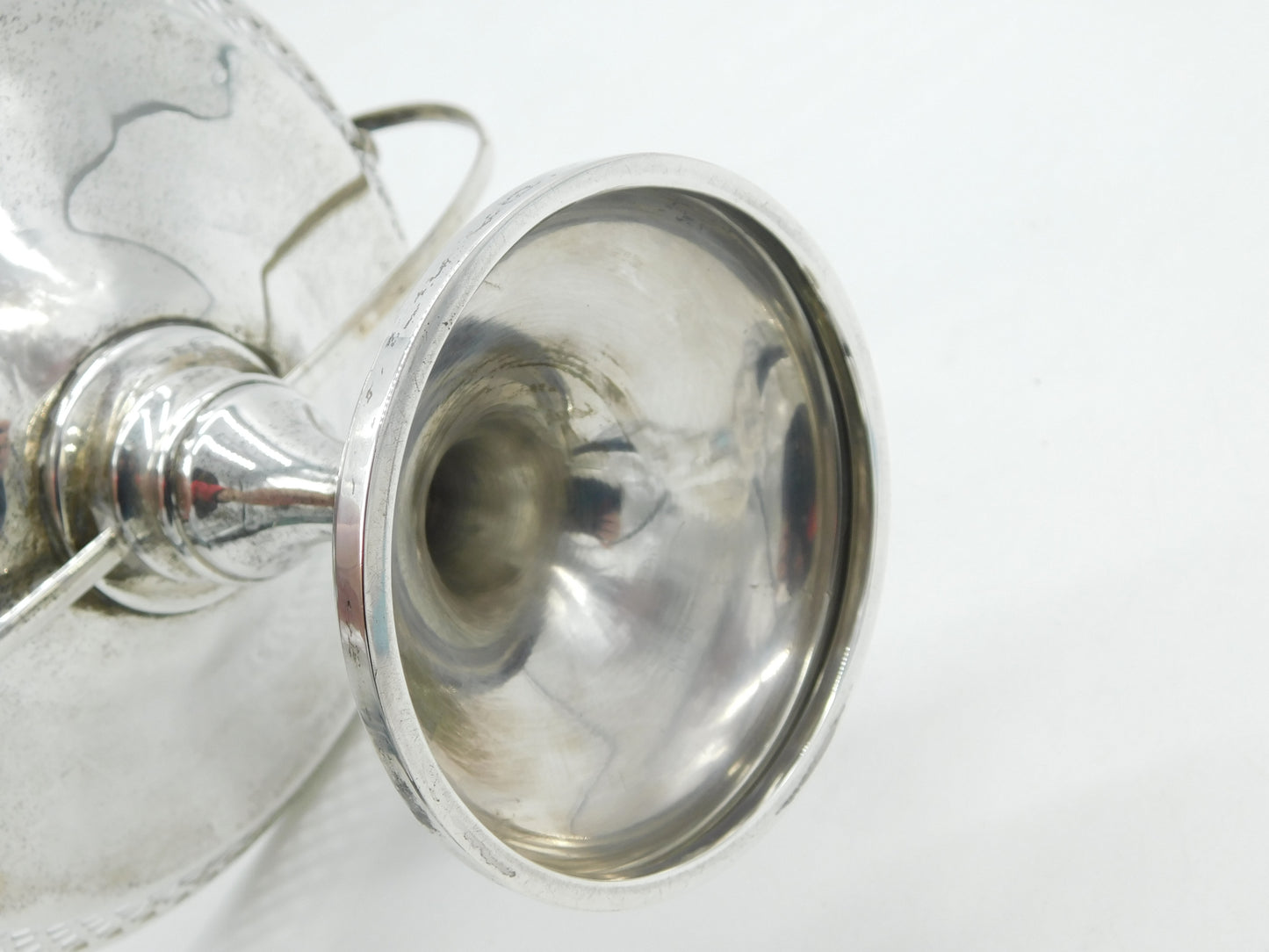 George V Sterling Silver Large Centrepiece Tazza Antique 1912 Sheffield