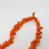 9ct Gold & Graduated Red Coral Set Necklace Antique c1920 Art Deco