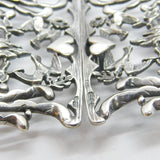 Sterling Silver Heart & Swallow Sweetheart Nurses Buckle 1993 London Vintage