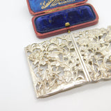 Sterling Silver Victorian Aesthetic Style Stork Nurses Buckle 1973 London