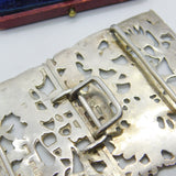 Sterling Silver Victorian Aesthetic Style Stork Nurses Buckle 1973 London