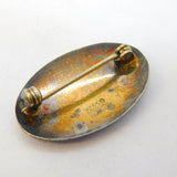 Ivar T. Holth Norwegian Sterling Silver Enamel Viking Ship Brooch Antique c1920