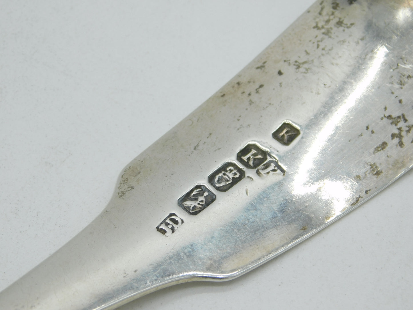 Irish George III Sterling Silver Crested Fish Server Antique 1806 Dublin