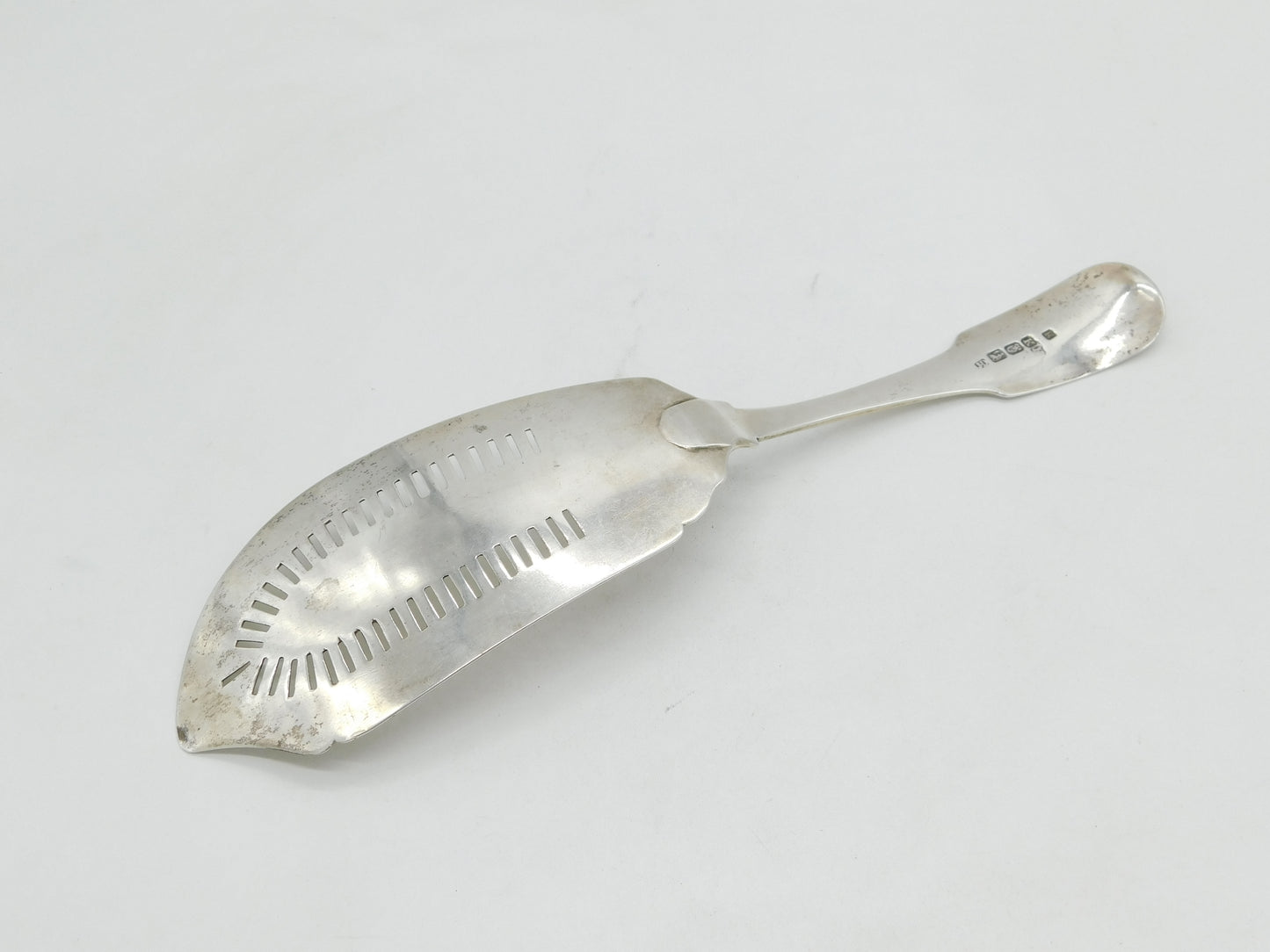 Irish George III Sterling Silver Crested Fish Server Antique 1806 Dublin