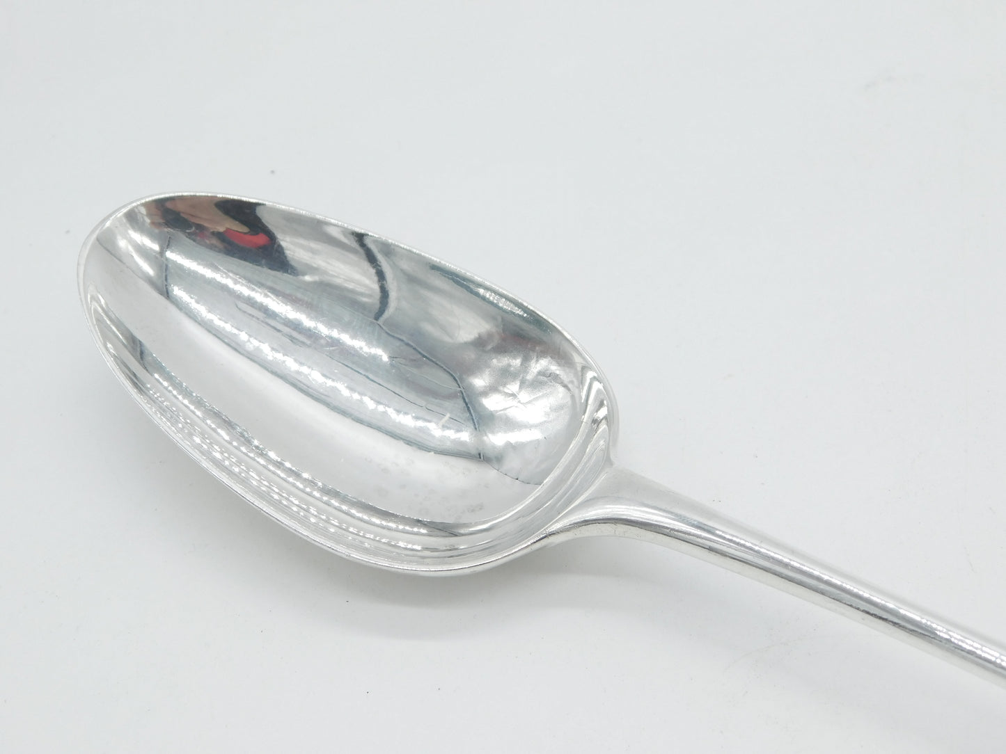George III Sterling Silver Griffin Crest Basting Spoon Antique 1765 London