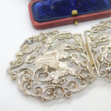 Sterling Silver St George Slaying the Dragon Nurses Buckle 1991 Birmingham