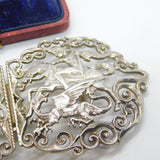 Sterling Silver St George Slaying the Dragon Nurses Buckle 1991 Birmingham