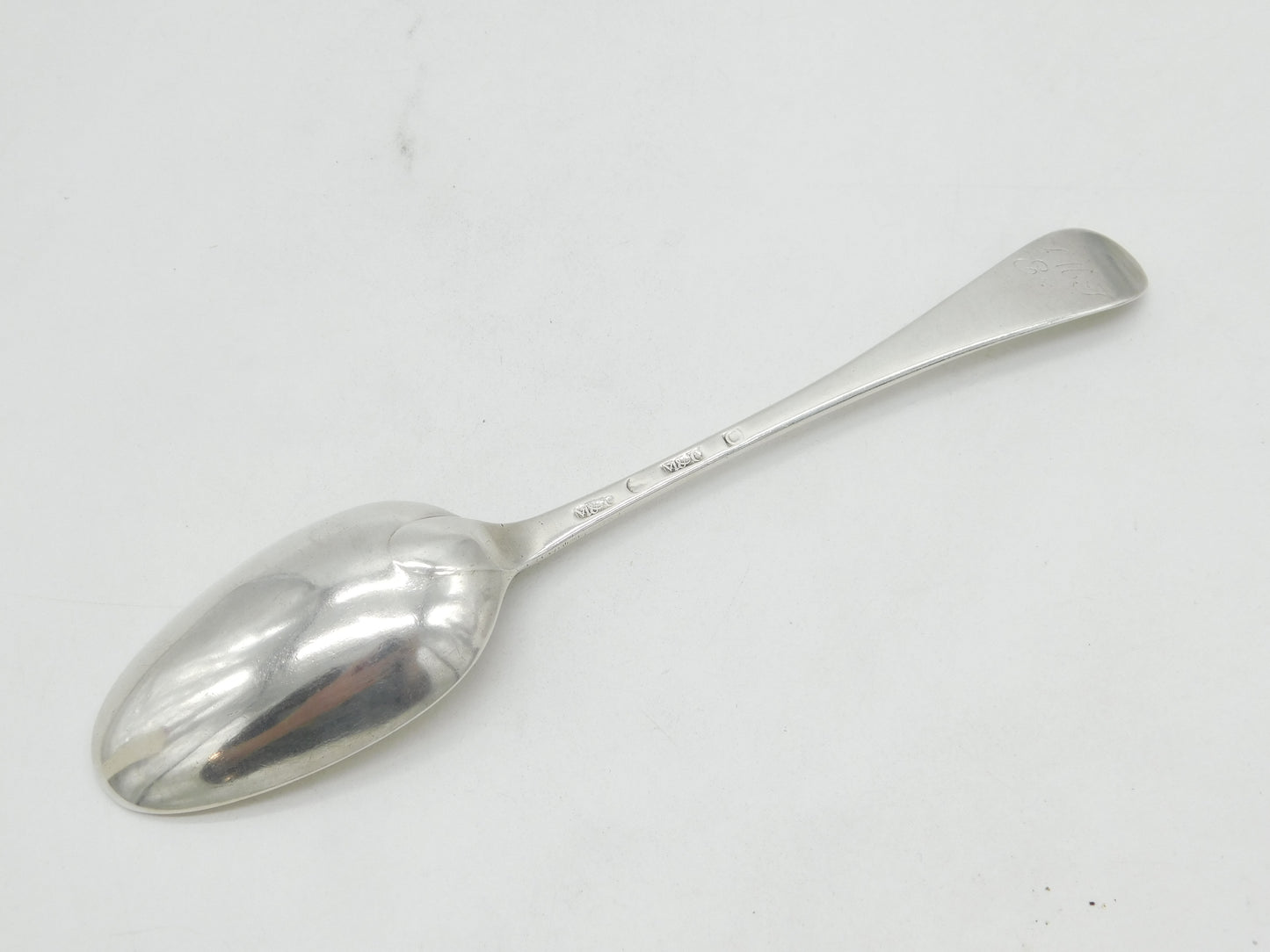 19th Century Scottish Provincial Sterling Silver Tablespoon Antique c1800