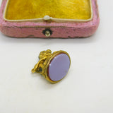 Victorian 9ct Gold & Sardonyx Set Lion Form Fob Seal AF Antique c1860
