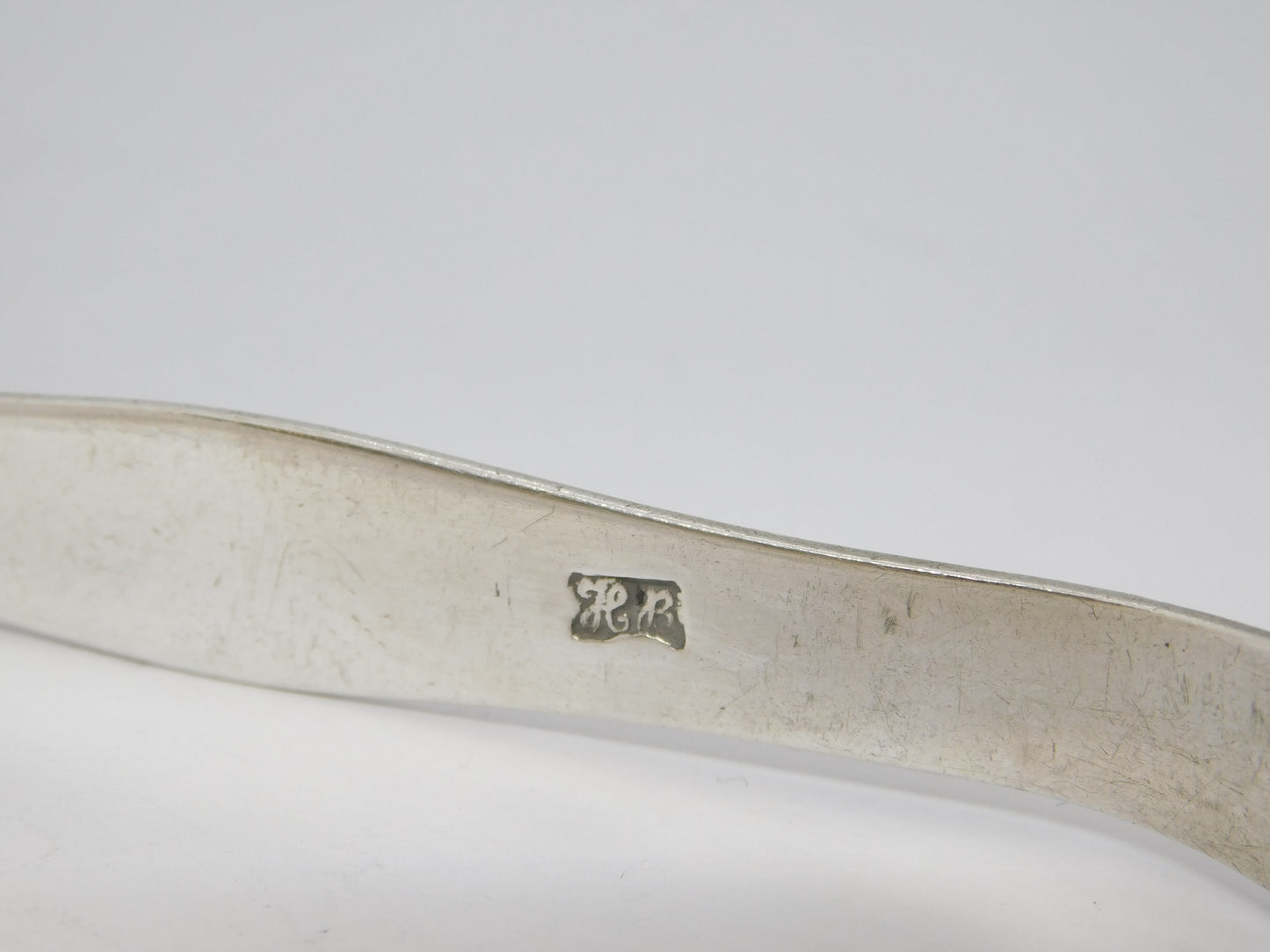 George III Hester Bateman Sterling Silver Bright Cut Sugar Tongs Antique c1770