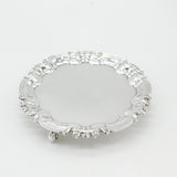 Sterling Silver Salver Tray Art Nouveau Form Antique 1912 Sheffield Hutton