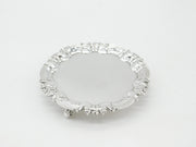 Sterling Silver Salver Tray Art Nouveau Form Antique 1912 Sheffield Hutton