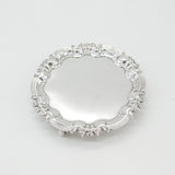 Sterling Silver Salver Tray Art Nouveau Form Antique 1912 Sheffield Hutton