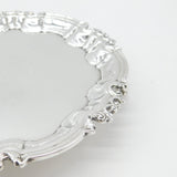 Sterling Silver Salver Tray Art Nouveau Form Antique 1912 Sheffield Hutton