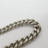 Sterling Silver Graduating Albert Watch Chain Antique 1913 Birmingham Deco