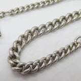 Sterling Silver Graduating Albert Watch Chain Antique 1913 Birmingham Deco