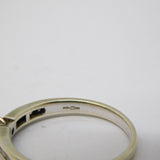 9ct White Gold & 0.33ct Diamond Solitaire Ring Vintage c1990 London