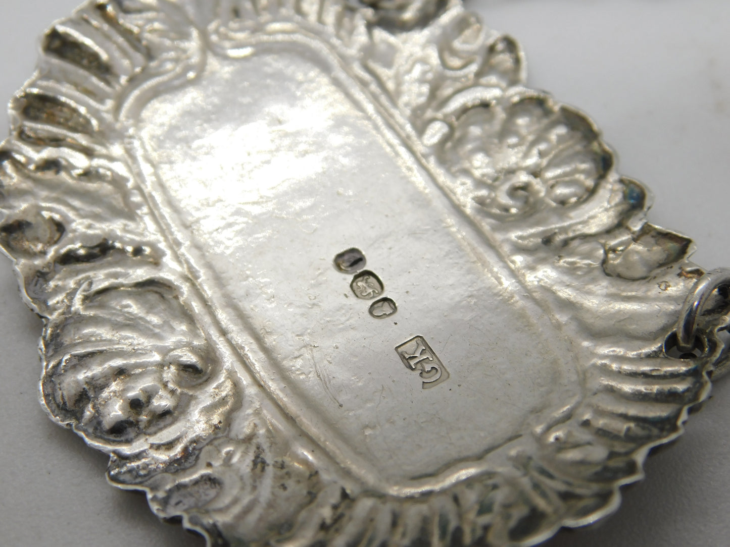 George III Sterling Silver Acorn Pattern Gin Decanter Label Antique 1818 London