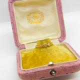 Victorian 18ct Yellow Gold, Diamond & Pearl Set Mourning Ring Antique c1880
