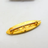 Victorian 15ct Gold Etruscan Style Diamond Sweetheart Brooch Antique c1860