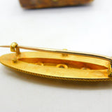 Victorian 15ct Gold Etruscan Style Diamond Sweetheart Brooch Antique c1860
