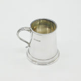 Sterling Silver Tankard Christening Mug 1979 Sheffield Vintage Camelot Silver