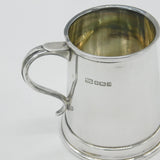 Sterling Silver Tankard Christening Mug 1979 Sheffield Vintage Camelot Silver