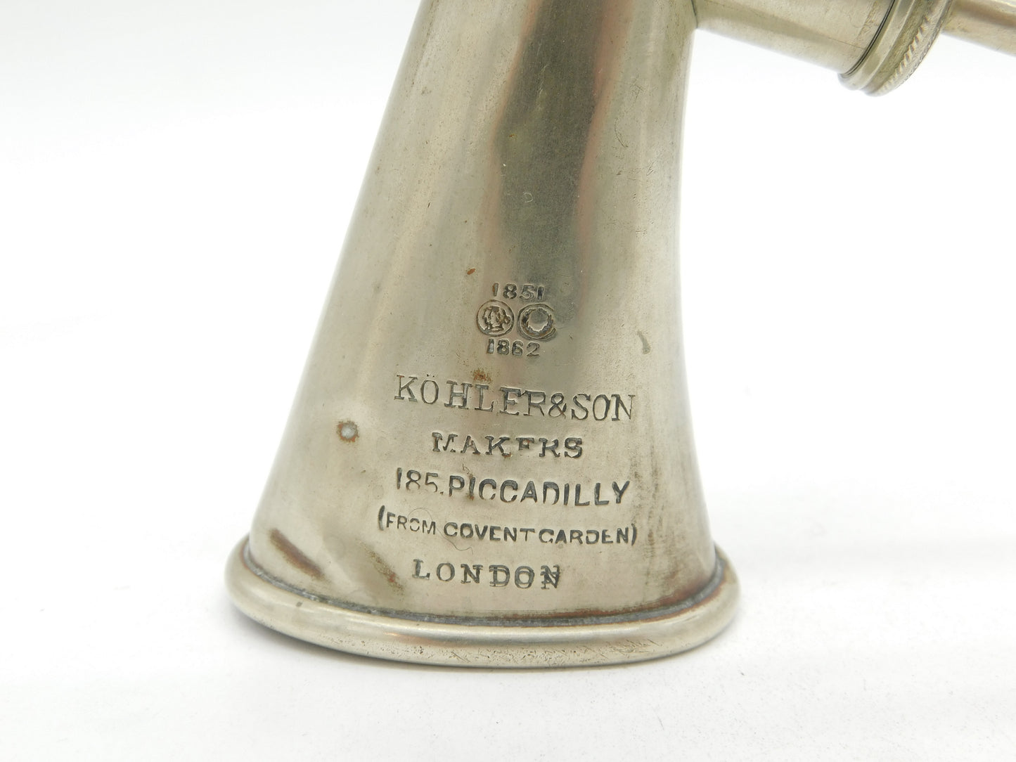 Edwardian Kohler & Son 'Signal Horn' Gamekeepers Horn Antique c1910 WW1 Interest