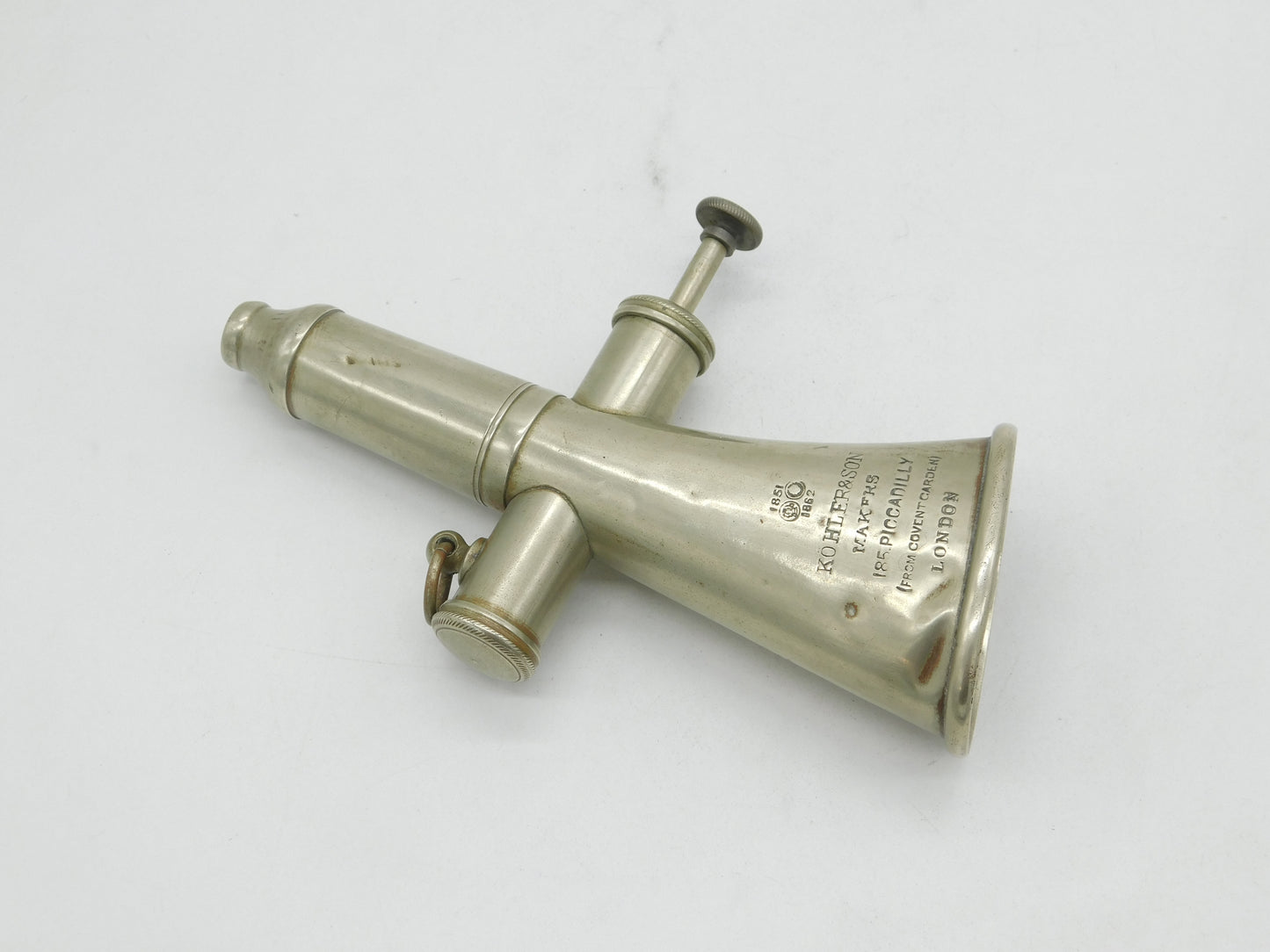 Edwardian Kohler & Son 'Signal Horn' Gamekeepers Horn Antique c1910 WW1 Interest