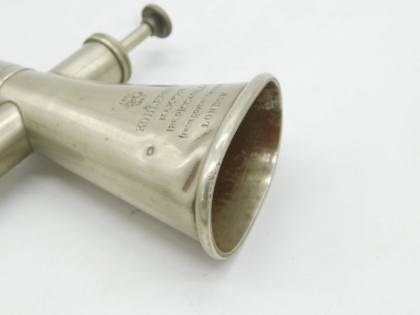 Edwardian Kohler & Son 'Signal Horn' Gamekeepers Horn Antique c1910 WW1 Interest