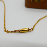 15ct Gold Cable Link Chain Necklace 42.6cm / 16.7" Antique Victorian c1890