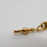 Victorian 9ct Yellow Gold Belcher Link Albert Watch Chain Antique c1890
