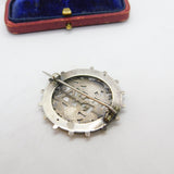 Victorian Sterling Silver 'Isa' Christening Name Brooch c1880 Antique