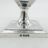 Sterling Silver Pedestal Flower Vase Lion Mask Handles Antique 1922 Sheffield