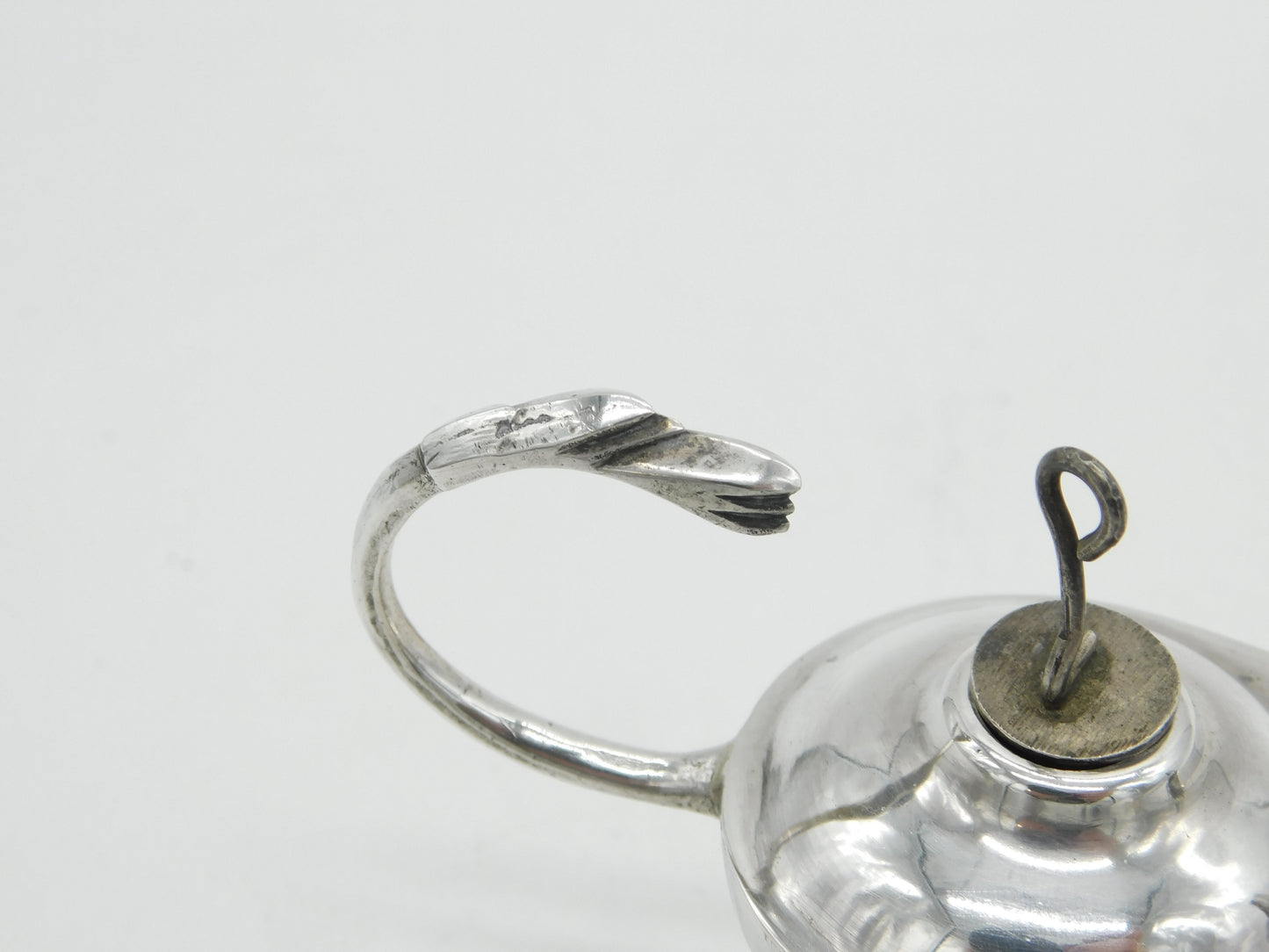20th Century Egyptian .900 Silver Bird Handle Table Lighter Antique c1920 Deco