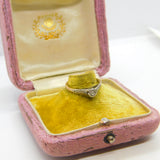 18ct Gold & Platinum Set 0.1ct Diamond Solitaire Ring Antique c1920 Art Deco