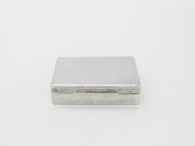 Sterling Silver Engine Turned Snuff Box 1930 Birmingham George Unite & Sons