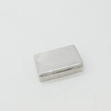 Sterling Silver Engine Turned Snuff Box 1930 Birmingham George Unite & Sons