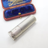 Sterling Silver Engine Turned Lipstick Holder 1963 London Dyas Beverley Hampton
