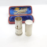 Sterling Silver Engine Turned Lipstick Holder 1963 London Dyas Beverley Hampton