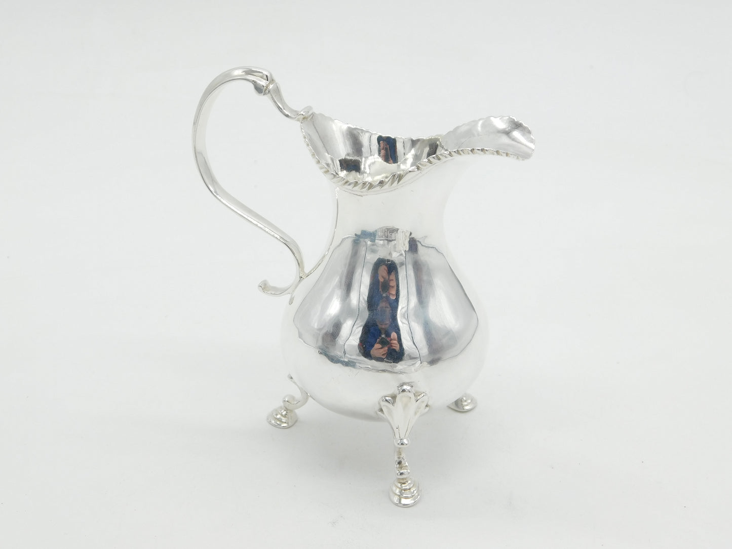 George III Sterling Silver Baluster Cream Jug Antique 1775 London