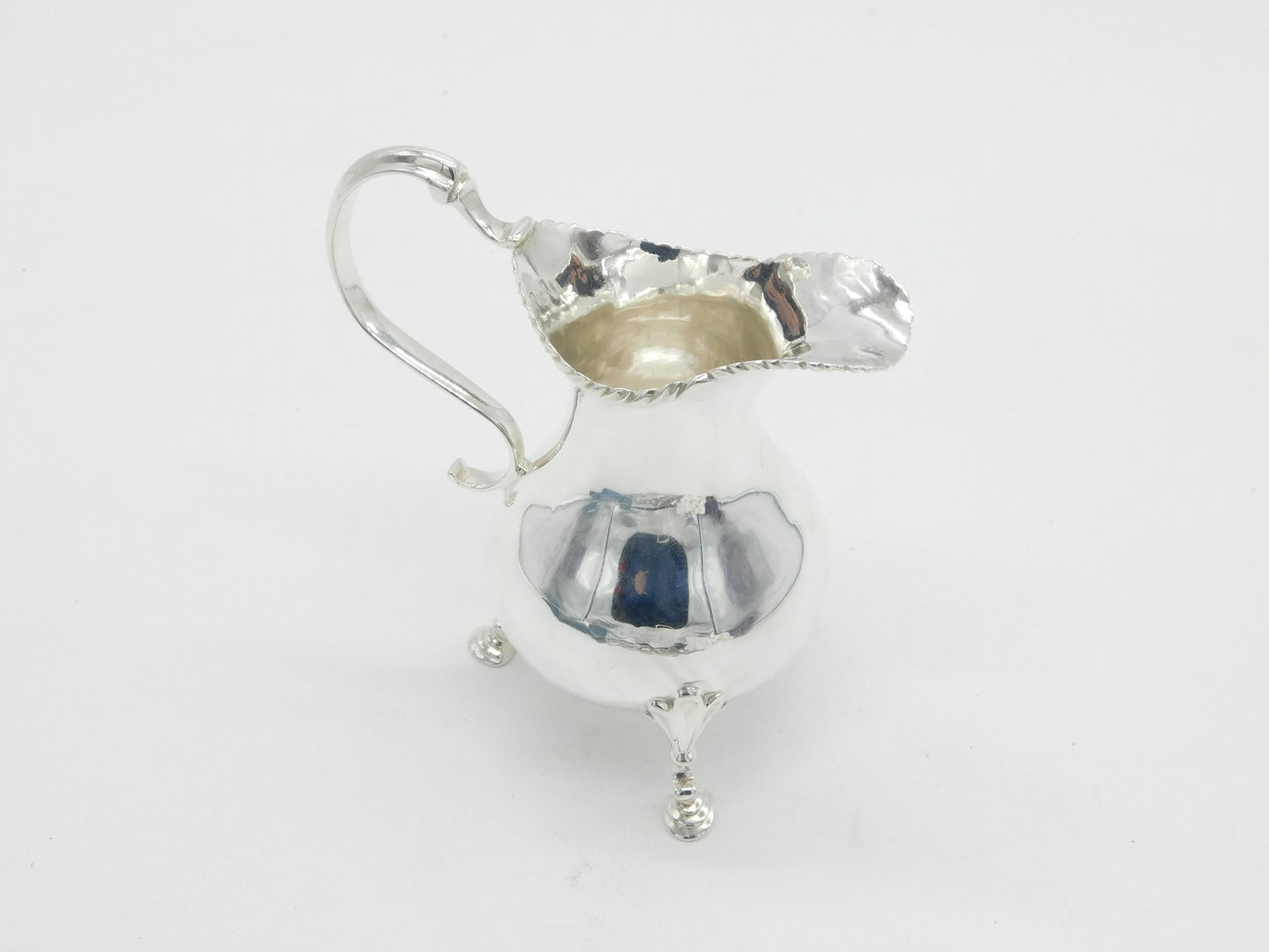 George III Sterling Silver Baluster Cream Jug Antique 1775 London